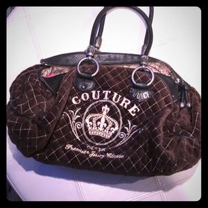 2005 Juicy Couture quilted velour handbag